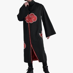 Akatsuki Robe Costume for Adults Includes One Robe Red Clouds Halloween Birthday